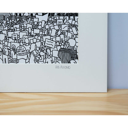 'Protest In Front of SCOTUS' Giclée Art Print