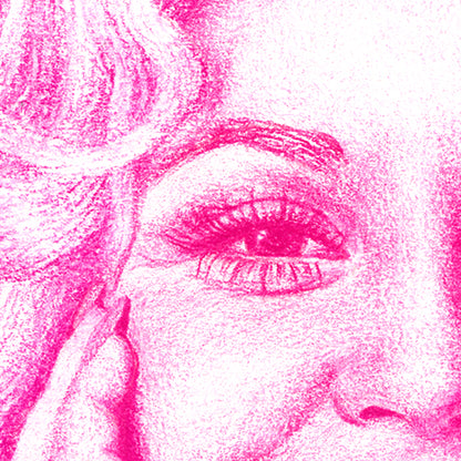 Dolly Parton Portrait with Rhinestone Embellishment