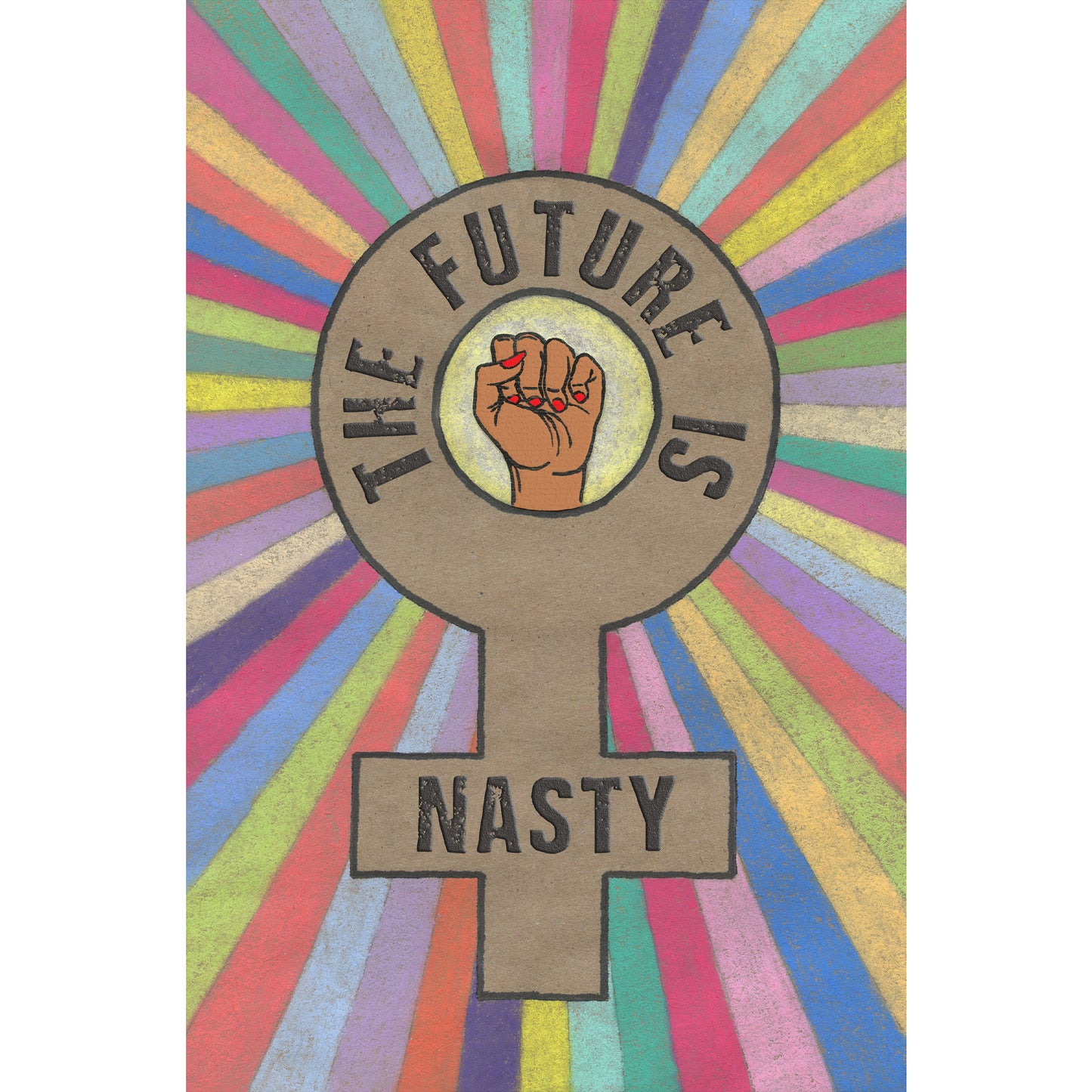 'The Future Is Nasty' Art Print (Mid)