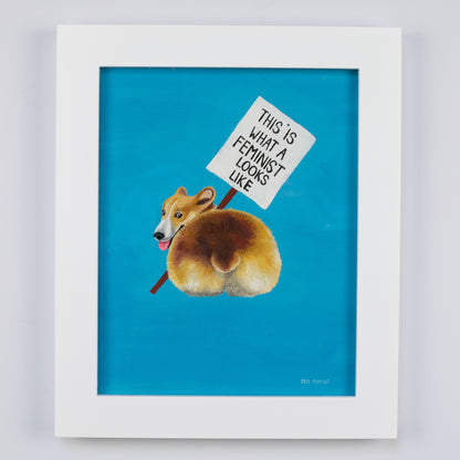 Framed Pet Protest Portrait