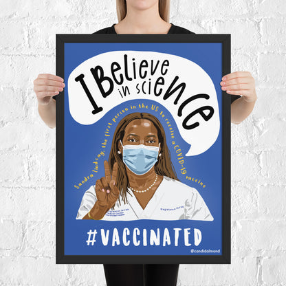 'I Believe In Science' Framed Poster