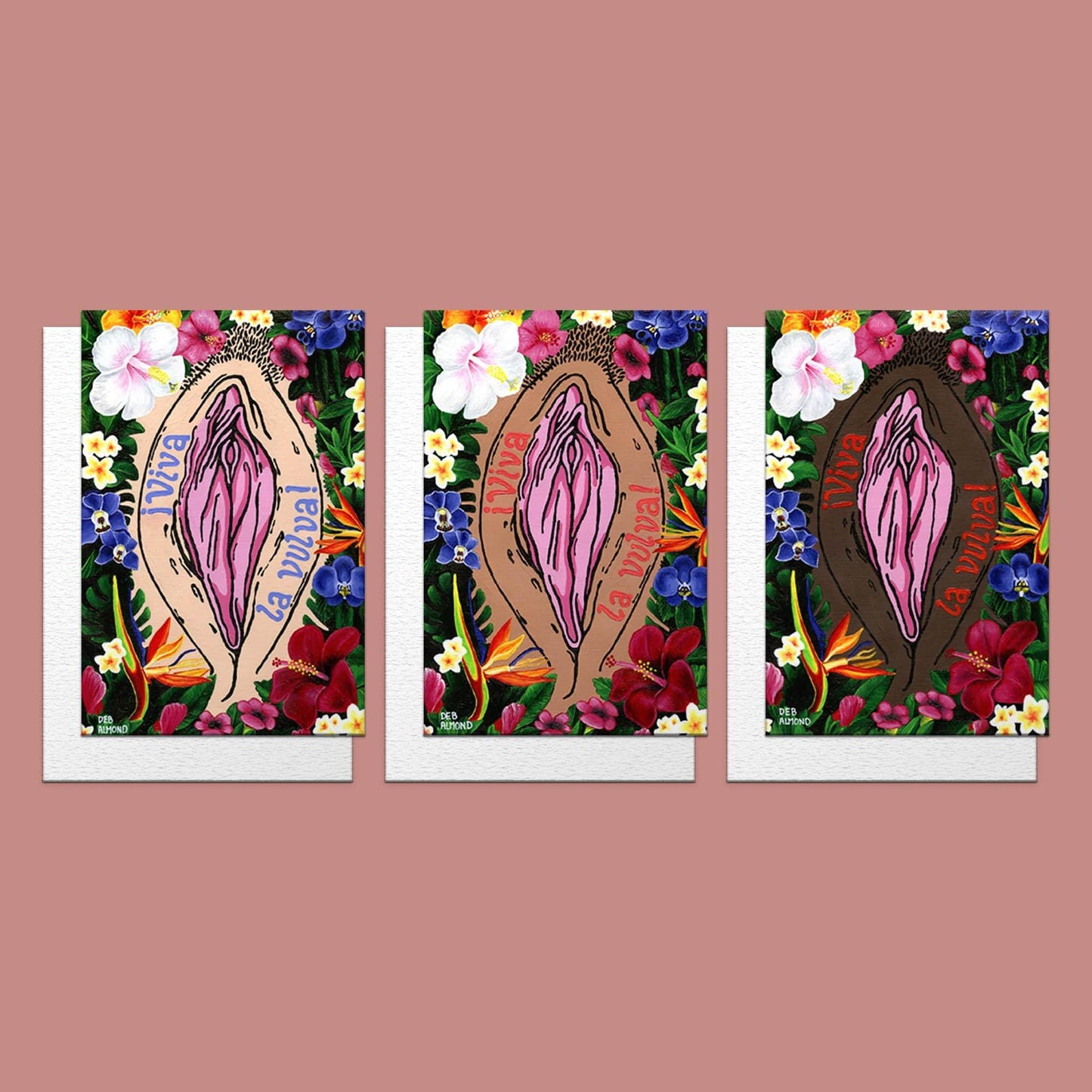 Set of 12 Protest Greeting Cards - Candid Almond
